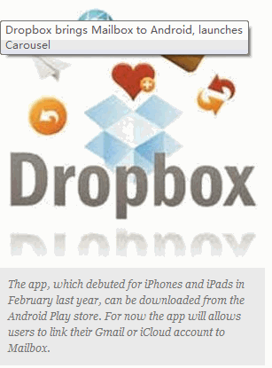 Dropbox brings Mailbox to Android, launches Carousel