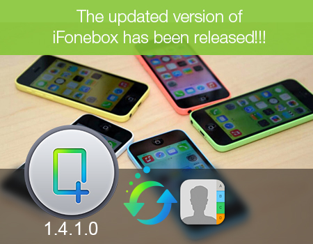 Transfer Contacts to device with updated iFonebox