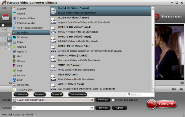 format for playback on DS415+ running Plex