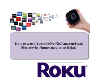 watch YoutubeNetflixAmazonHulu Plus movies on Roku