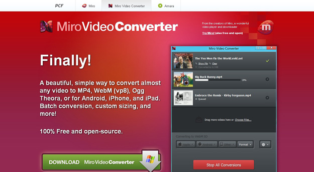 Top 6 Free Miro Video Converter for Mac Alternatives